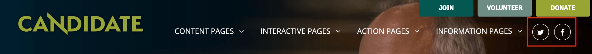 Social media icons preview